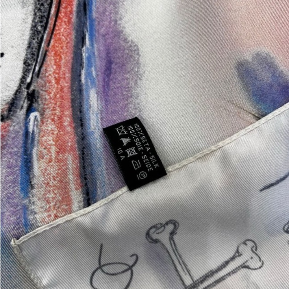 Chanel iconic Silk Les Vanites Scarf Multicolor - Picture 3 of 11